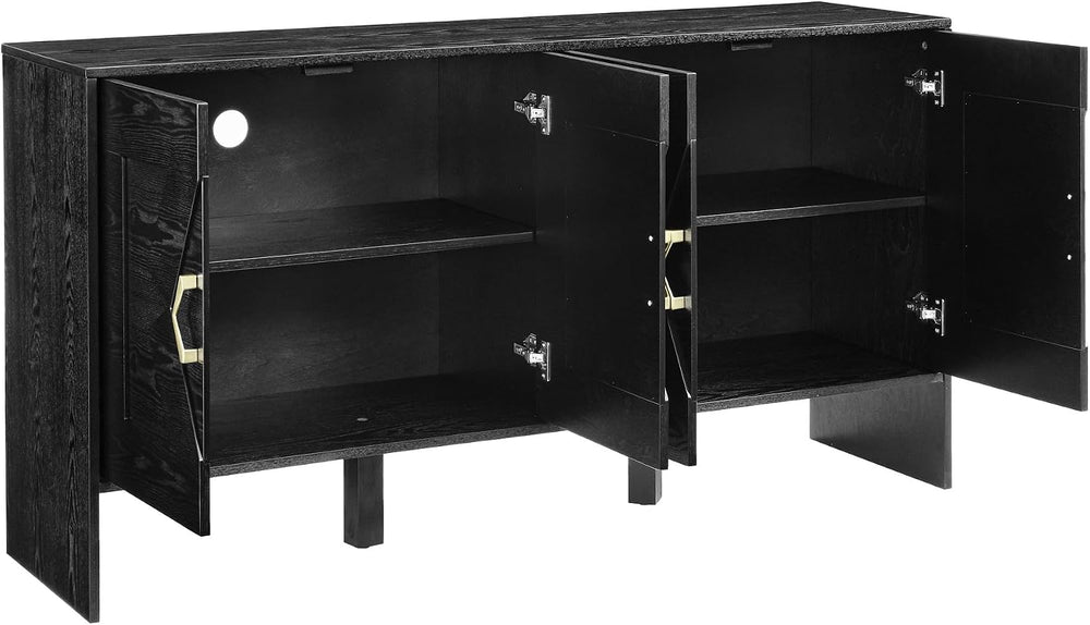 Mid Century Modern Sideboard Buffet Cabinet and TV Media Console 60 Inch with...