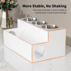 NIUBEE Acrylic Hair Styling Tool Organizer and Holder - Bathroom Countertop Storage for Blow Dryers, Accessories, Makeup, and Toiletries