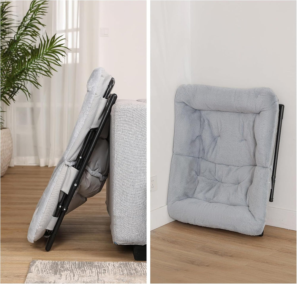 Comfy Saucer Chair for Adults, Set of 2, Soft Faux Fur Bedroom Chair, Accent ...