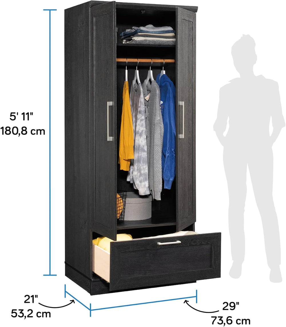 Sauder HomePlus Storage Armoire, Raven Oak Finish