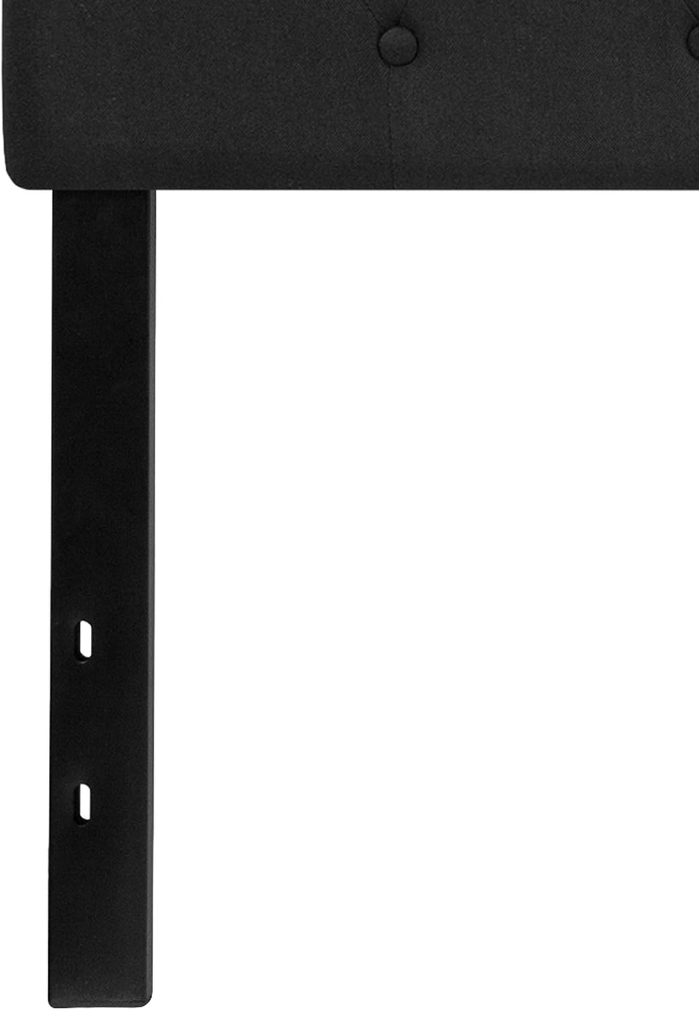 EMMA + OLIVER Black King Tufted Headboard