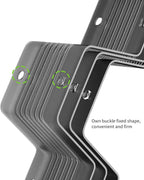 Honeycomb Separator Adjustable Drawer Organizer Divider for Underwear Belt-Scarf Socks Organizer (Black(2pcs))