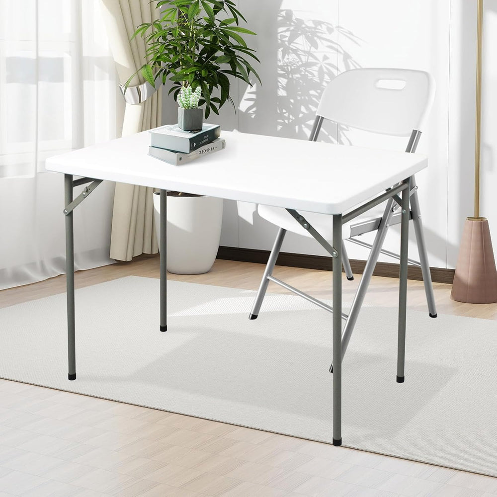 Folding Table 3ft Rectangular All-Occasion Plastic Folding Event Table for In...
