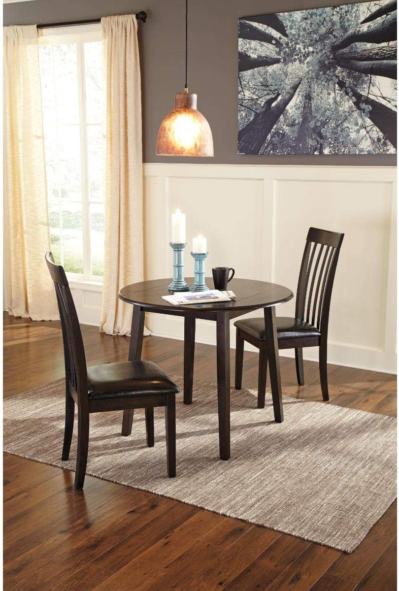 Signature Design by Ashley Hammis Round Dining Room Drop Leaf Table, Seats up...