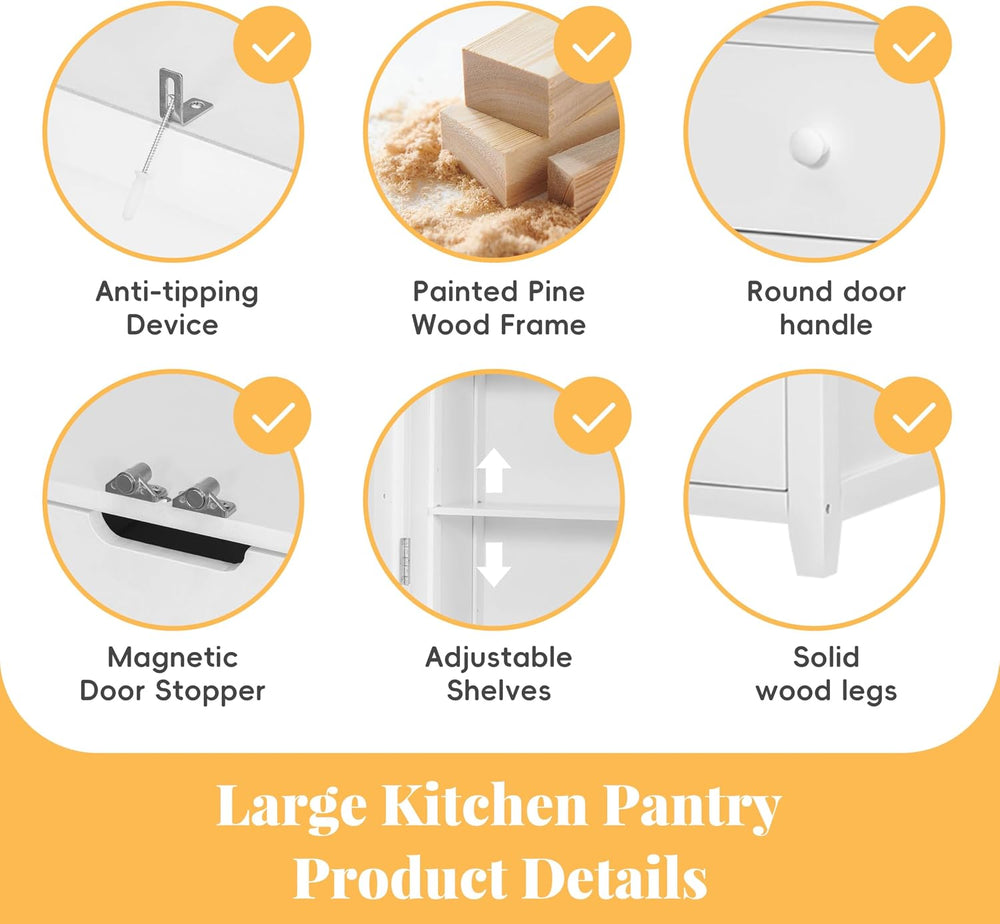 roomfitters Kitchen Pantry Organizers and Storage Kitchen Cabinet, Storage Hu...