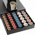Coffee Pods Drawer Organizer Compatible with Nespresso Vertuo Pods Holds Up to 60 Small or 40 Large (Black)
