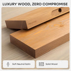 Homeforia 16 inch Golden Oak Floating Shelf, High End Solid Real Wood 16inch Small Floating Shelves for Wall Mounted, Oak Wooden 16in Floating Shelves, Heavy Duty Bracket, 16 X 6.5 X 1.75 in, Set of 2