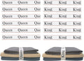 12 Pieces Bed Sheet Organizer Bands, Closet Organization Sheet Straps, Linen Labels Bedding Bands, Elastic Bed Sheet Storage Sheet Keepers （6PcsQueen 6PcsKing ）