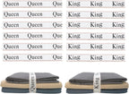 12 Pieces Bed Sheet Organizer Bands, Closet Organization Sheet Straps, Linen Labels Bedding Bands, Elastic Bed Sheet Storage Sheet Keepers （6PcsQueen 6PcsKing ）