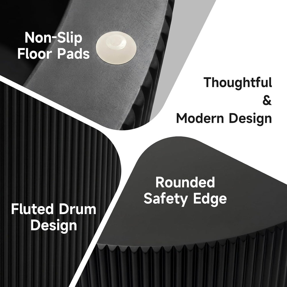Nesting Round Coffee Table Set of 2 Black No Assembly | Nesting Coffee Tables...
