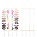 SNOWSTAR Macrame Flat Hair Claw Clip Organizer,Hanging Hair Clip Holder and Storage for Women Girls,Flat Hair Accessorie Hanger Home Decor for Wall,Door,Closet