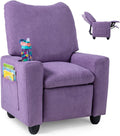 Costzon Kids Recliner Chair with Cup Holder, Toddler Adjustable Lounge Chair w/Footrest for Boys Girls Room, Ergonomic Baby Child Furniture Sofa for Age 3+ Gifts, Kids Mini Recliner up to 150 lbs
