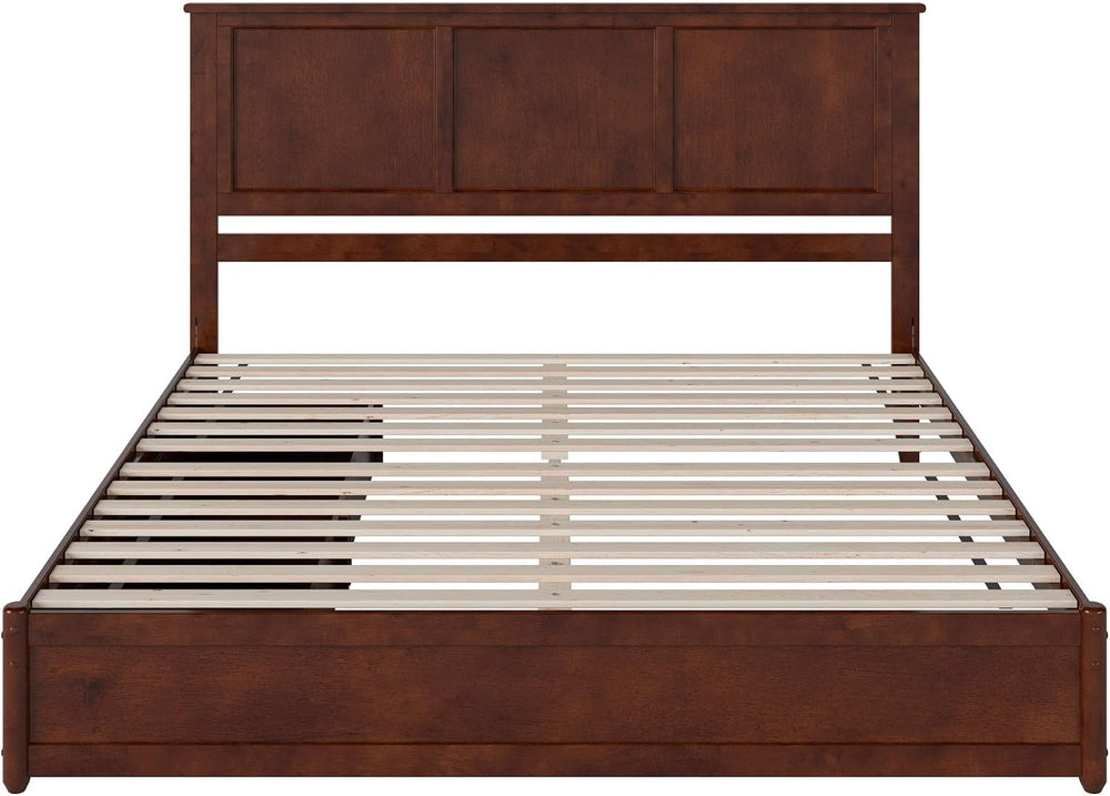 AFI, Felicity King Platform Bed with Panel Footboard & Storage Drawers, W...