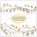 Tribesigns 6.5FT Conference Table, 78.7 Inche Rectangle Meeting Seminar Table, Large Business Tables for 6-8 People (Only Table)