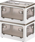 Collapsible Storage Bins with Lids, Closet Organizers, Dorm Room Essentials, Folding Storage Box
