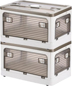 Collapsible Storage Bins with Lids, Closet Organizers, Dorm Room Essentials, Folding Storage Box