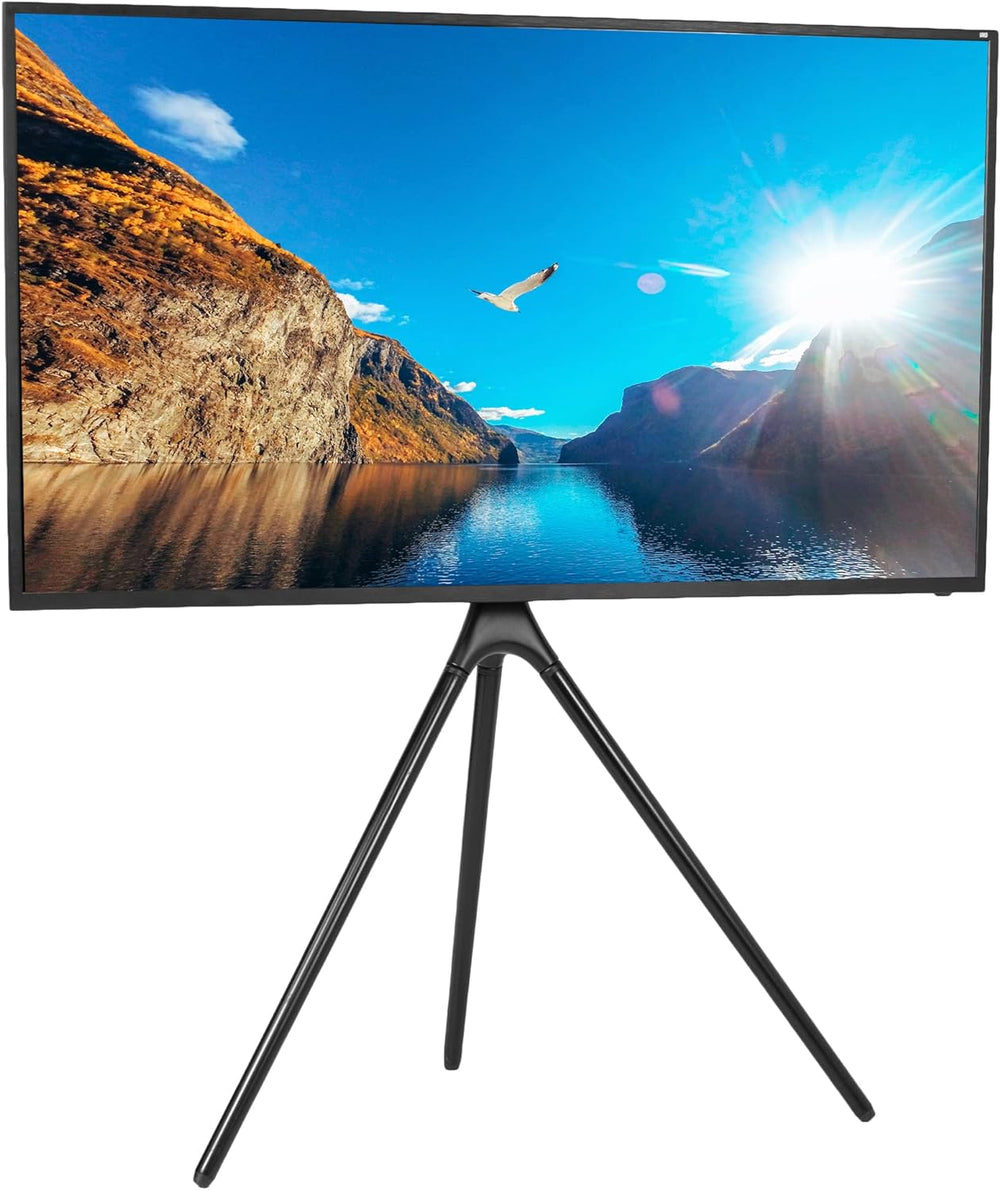 VIVO Black Easel TV Stand for 45 to 65 inch Screens, STAND-TV65AB | Articulat...