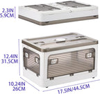 Collapsible Storage Bins with Lids, Closet Organizers, Dorm Room Essentials, Folding Storage Box