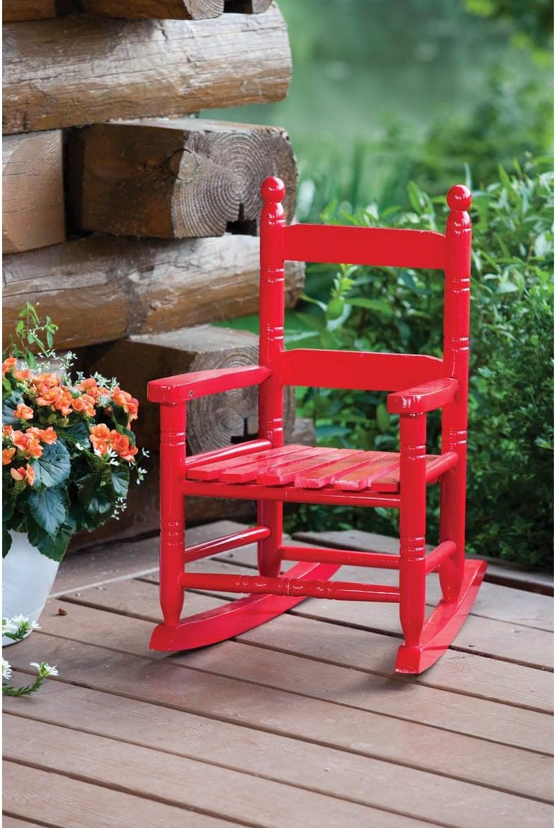 Classic Child's Porch Rocker - Red