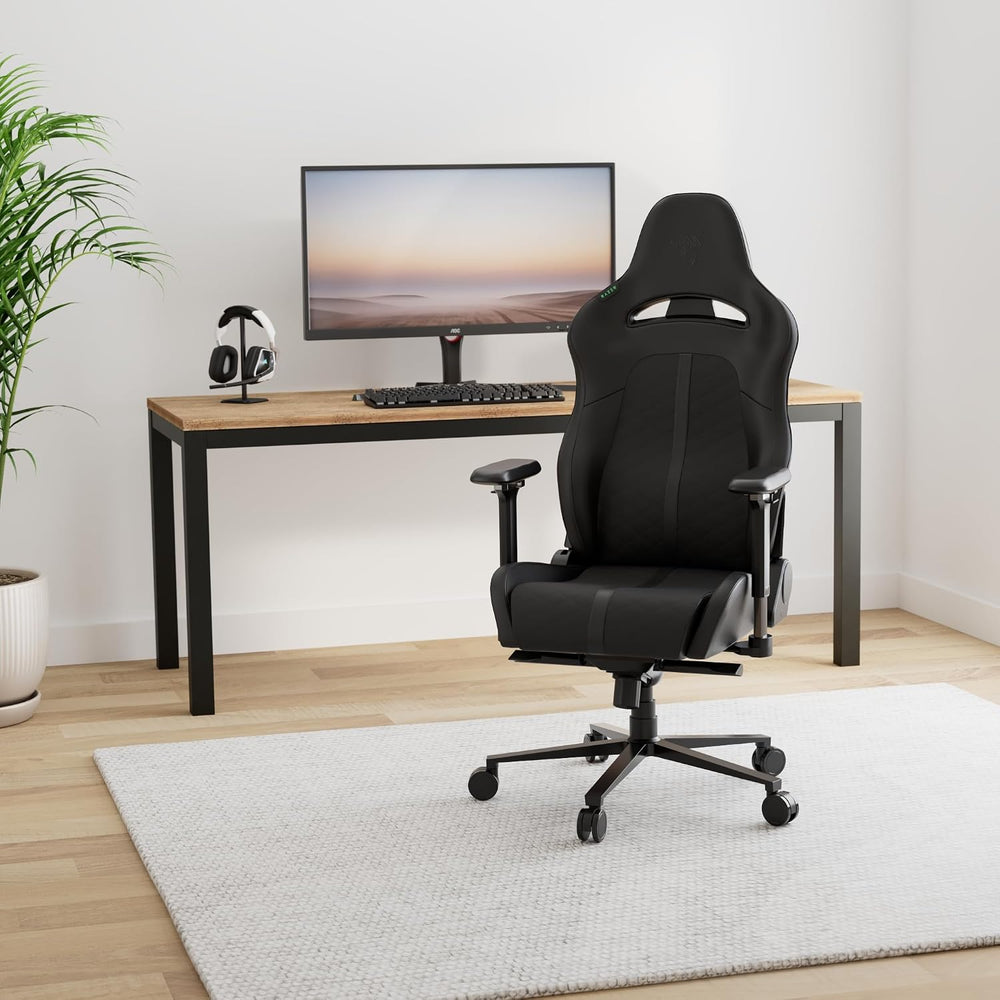 Razer Enki Gaming Chair, Built-in Lumbar Arch, All-Day Comfort, Black | Optim...
