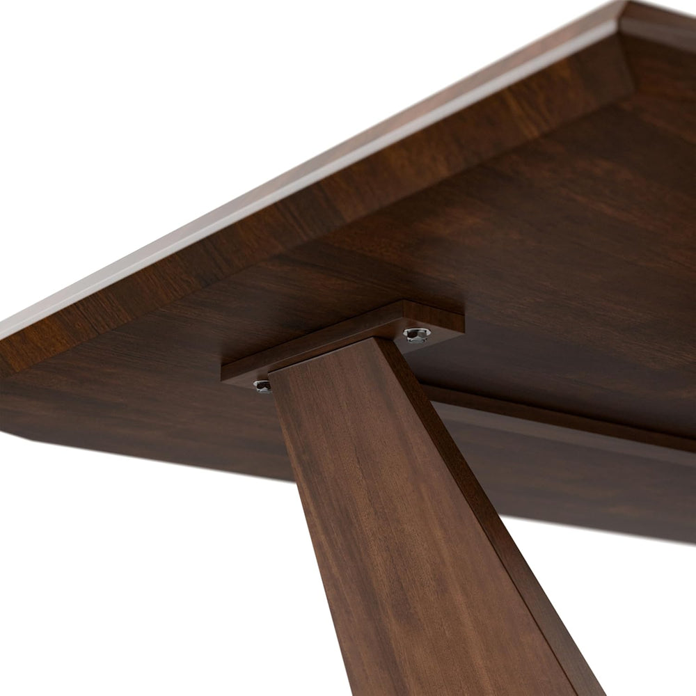 Furniture of America Nazaen III 82.5" Mid-Century Modern Solid Wood Live...