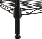 Amazon Basics 5-Shelf Tower Adjustable Storage Shelving Unit, Black, 16 D x 16 W x 54 H in