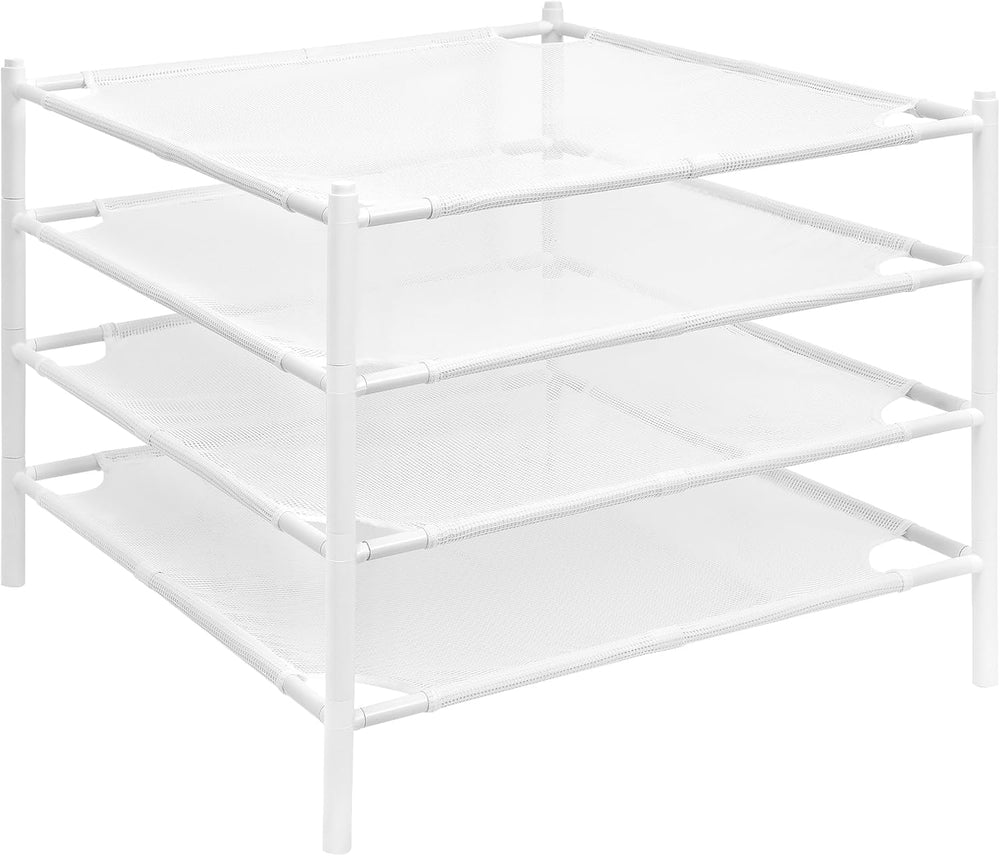 STORAGE MANIAC Sweater Drying Rack, Mesh Clothes Drying Rack, Stackable Laund...