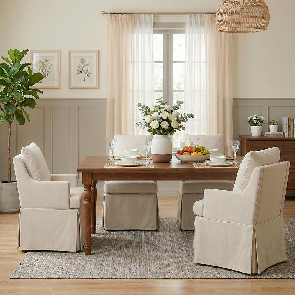 UVV Upholstered Dining Chairs Set of 2, Modern Kitchen Chair Dining Room Chai...