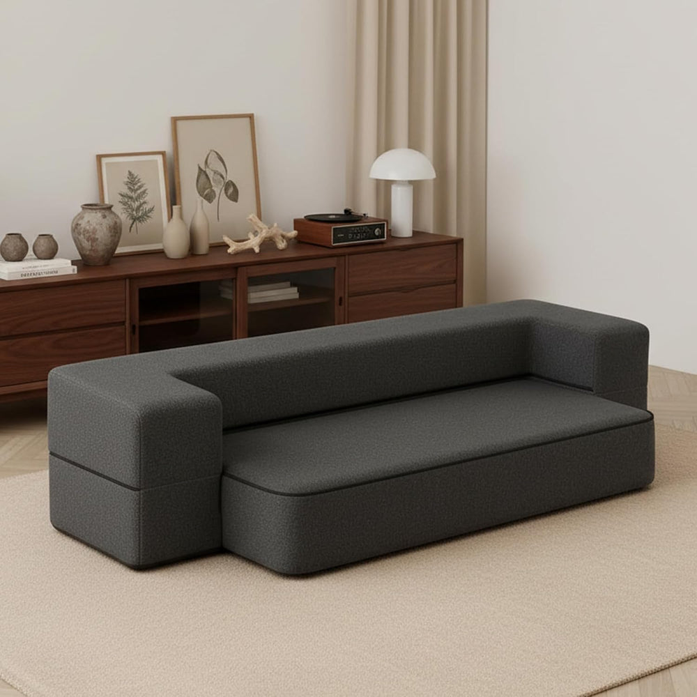 10 Inch Folding Sofa Bed Memory Foam Futon Chair Bed, Modern Fold Out Couch |...