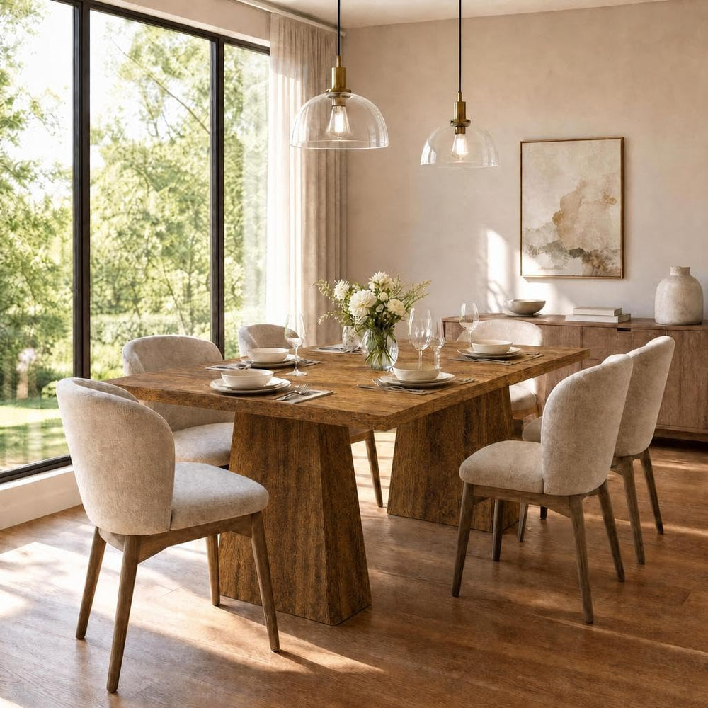 71 Inch Rectangular Dining Table, Wooden Kitchen Table with Sturdy Heavy Duty...