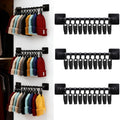 3 Pcs Beanie Holder Organizer for Door Knitted Hat Display Rack Wall Mounted Hat Storage with 30 Movable Clips Cap for Door Closet Wall Bedroom Entryway Storage