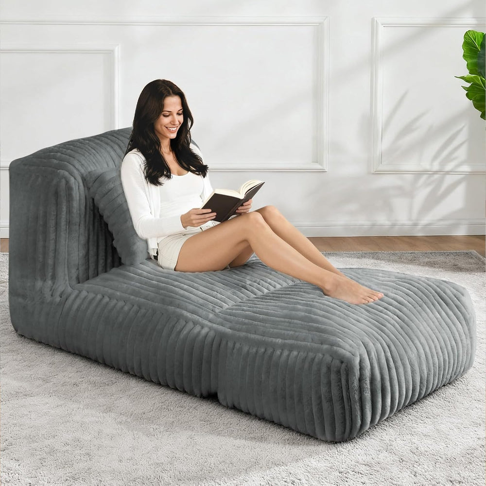 Big Bean Bag Lounger Sofa with Pillow, Large Bean Bag Chairs for Adults, Over...