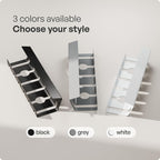 PAMO Cable Management Under Desk for Easy mounting Under-Table I Set of 2 - with 10X Cable Ties I Desk Organizer for Office/Home Office Table Thoughtful Cable Tray Holder