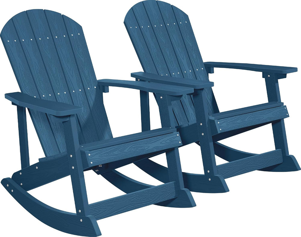 YEFU Outdoor Rocking Chair Set of 2,Adirondack Rocking Chair,Patio Rocker Cha...