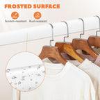 Closet Rod 30-51 Inches, Adjustable Heavy Duty Metal White Closet Rods for Hanging Clothes 1.3 Inches Diameter for Wardrobes Laundry