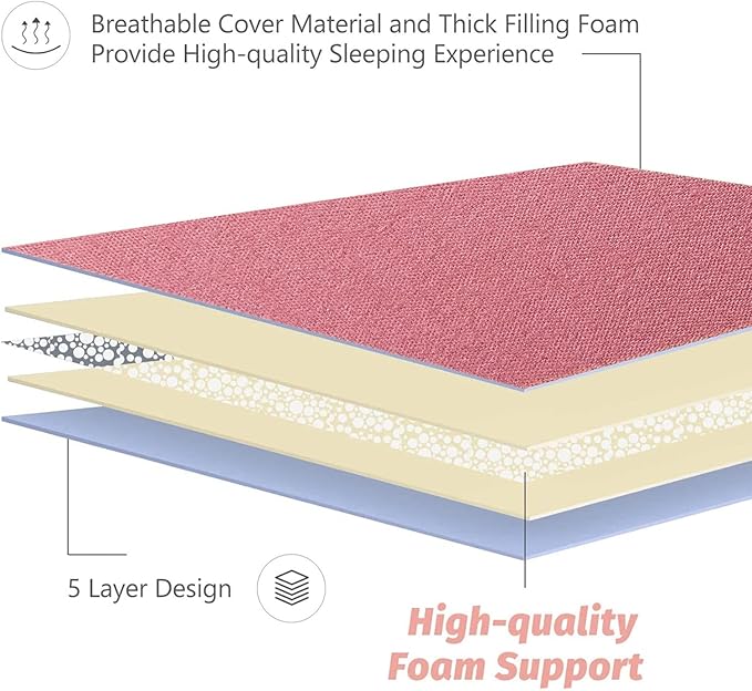 MAXYOYO Japanese Floor Mattress Futon Mattress, 4" Thicken Tatami Mat Sleeping Pad Foldable Roll Up Mat Boys Girls Dormitory Pad Kids Floor Lounger Pillow Bed, Charcoal Grey, Queen Size