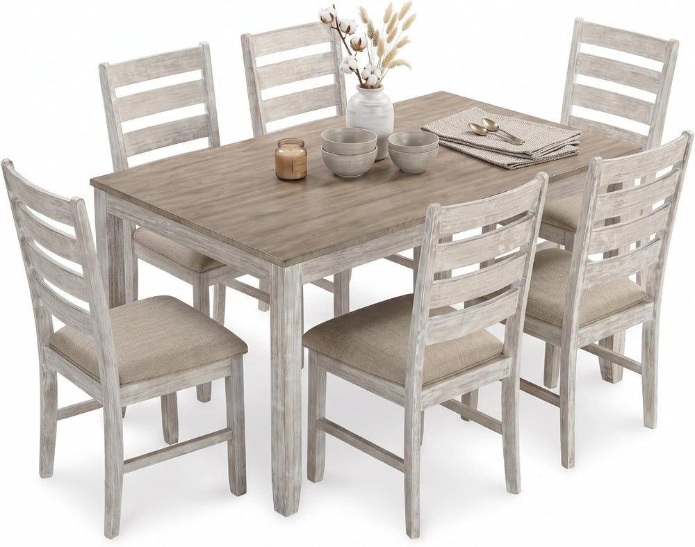 Signature Design by Ashley Skempton 7-Piece Dining Table Set for 6