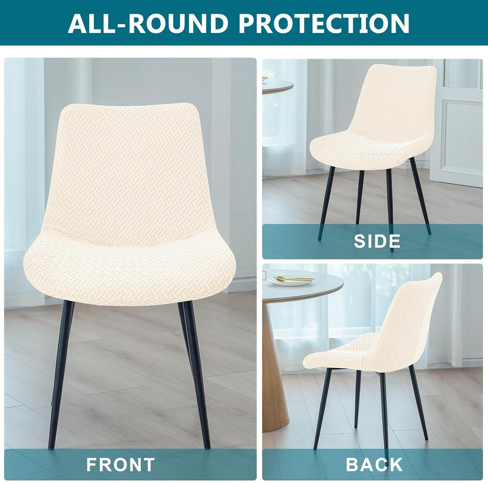 KRFOONN Dining Chair Covers Set of 4 Armless Accent Side Chair Cover