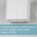 Multipurpose Wall Mount Toothbrush Holder, Self Adhesive Toothbrush Storage Organizer for Shower, Toothbrush Hanger for Toothpaste, Comb, Facial Cleanser (White)