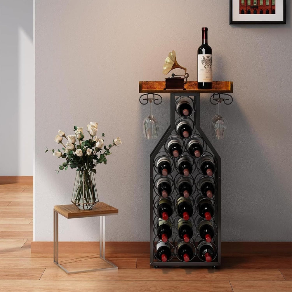 predolo Freestanding Beverage Shelf | Industrial, Space-Saving, beverage Disp...