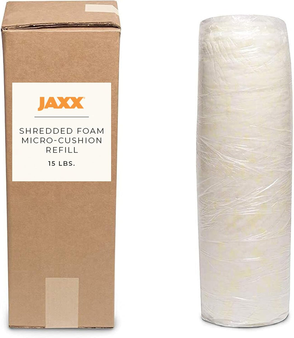 Jaxx Premium Grade Shredded Foam Filling - Refill for Pillows, Bean Bag Chair...