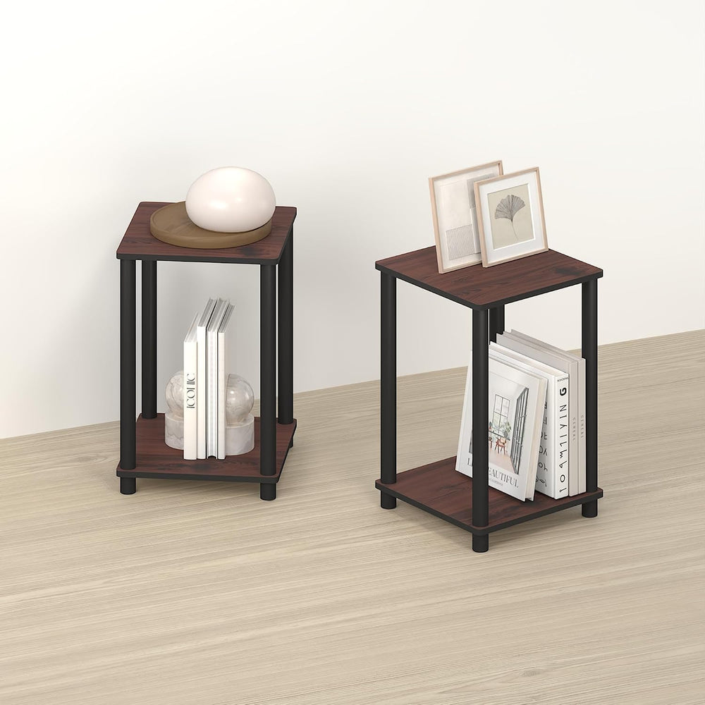 Handa 2-Tier Side Table, Set of 2 End Table, Night Stand, for Living Room, Be...