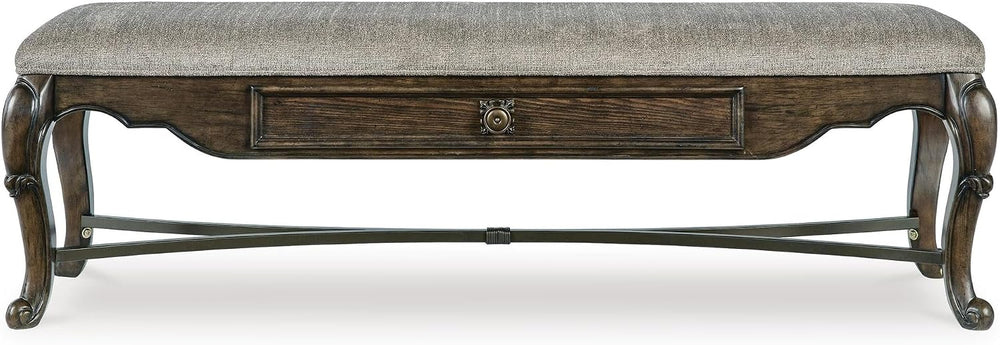 Signature Design by Ashley Maylee Upholstered Dining Bench, 63", Storage...