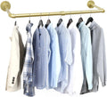 36 inch Gold Industrial Pipe Clothes Rack,Pipe Garment Rack Hanging Rod Bar for Closet Storage,Laundry Room Up to Max Load 135lbs