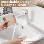 Toothbrush and Toothpaste Holder with Divider for Bathroom Countertop Organizer, 2 Slots Electric Toothbrush Holders Storage Caddy Drainage for Family, Kids(Wood Grain)