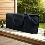 Folding Chair Storage Bag Heavy Duty Large 40.5" L x 12.5" W x 20" H Plastic Foldable Chair Carry Bag with Sturdy Zipper & Handle Waterproof Fold Up Chair Cover for Indoor Outdoor