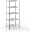 24" Deep x 36" Wide x 86" Height Wire Shelving Kit | 5-Tier | NSF Commercial Storage Rack Unit