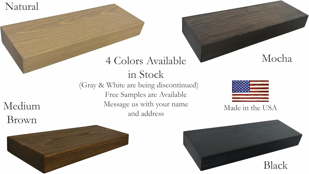 joelsantiques 72 Inch Wooden Floating Shelves for Wall - 72x8x2 in - Made of ...