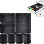Drawer Organizer Compatible with Alex – 7 Pack Felt Desk and Makeup Drawer Organizers, Soft Storage Bins for Office, Vanity, Bedroom, and Dresser Drawers