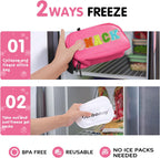 Freezable Lunch Bag for Work School Travel,Leak-Proof Small Lunch Bag